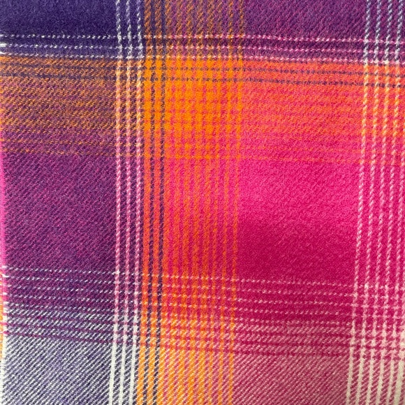 Charter Club Cashmere Scarf multicolored plaid - Picture 2 of 4